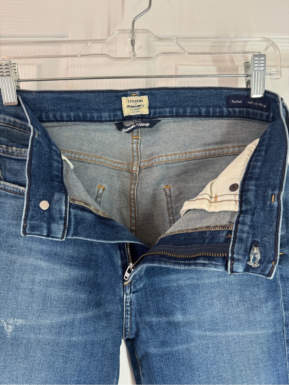 Citizens Of Humanity Rocket dark blue denim jeans